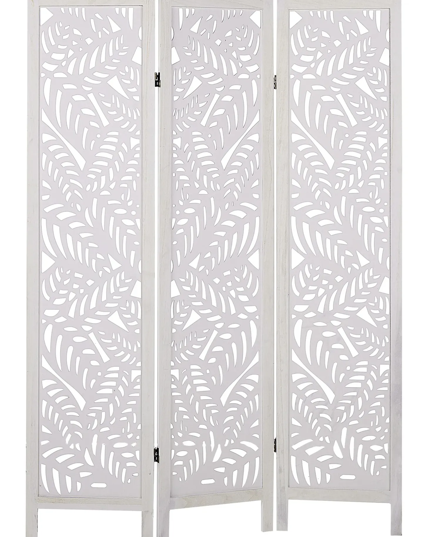 3-panelowy parawan pokojowy MELAGO Biały 122 cm 170 cm