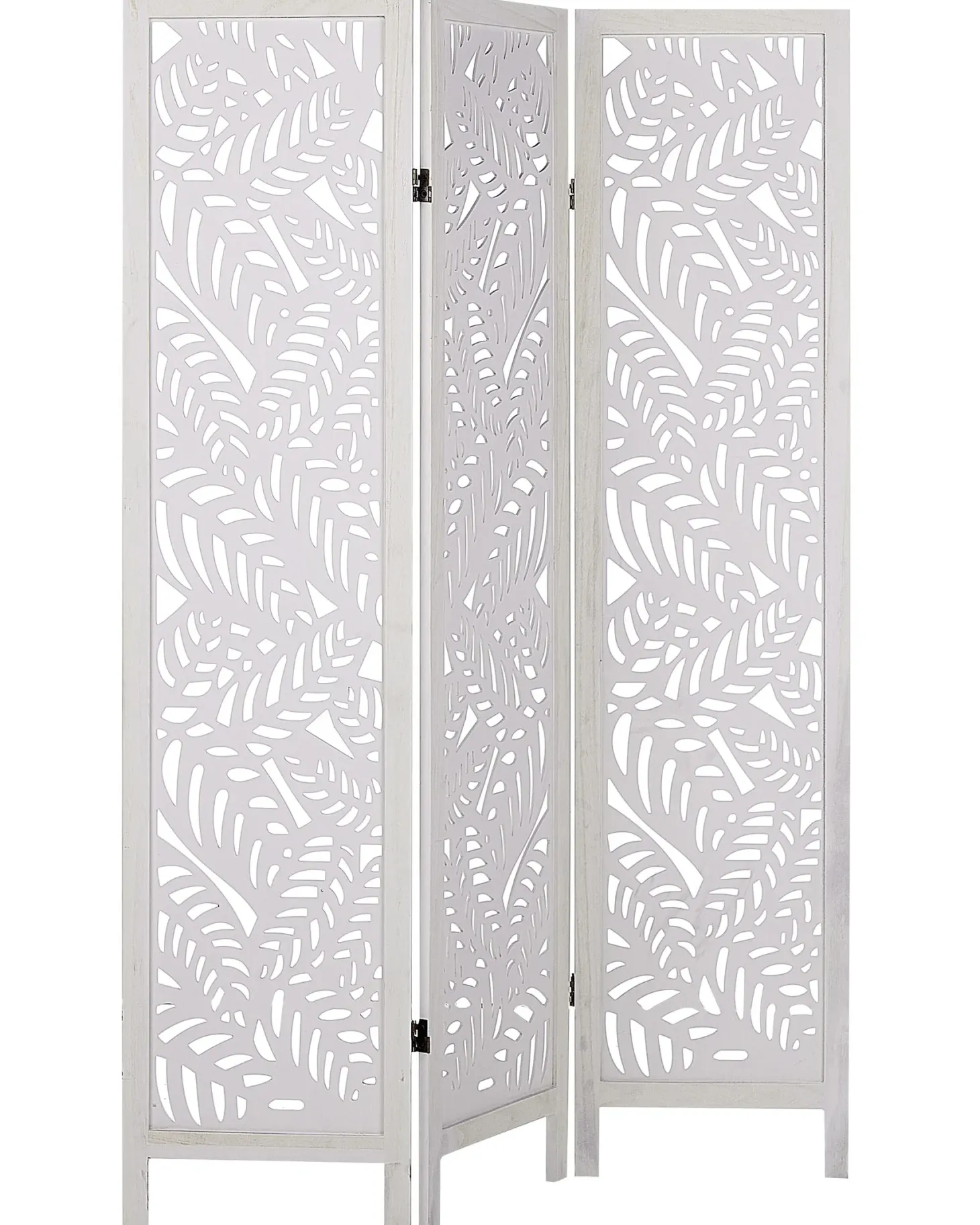 3-panelowy parawan pokojowy MELAGO Biały 122 cm 170 cm