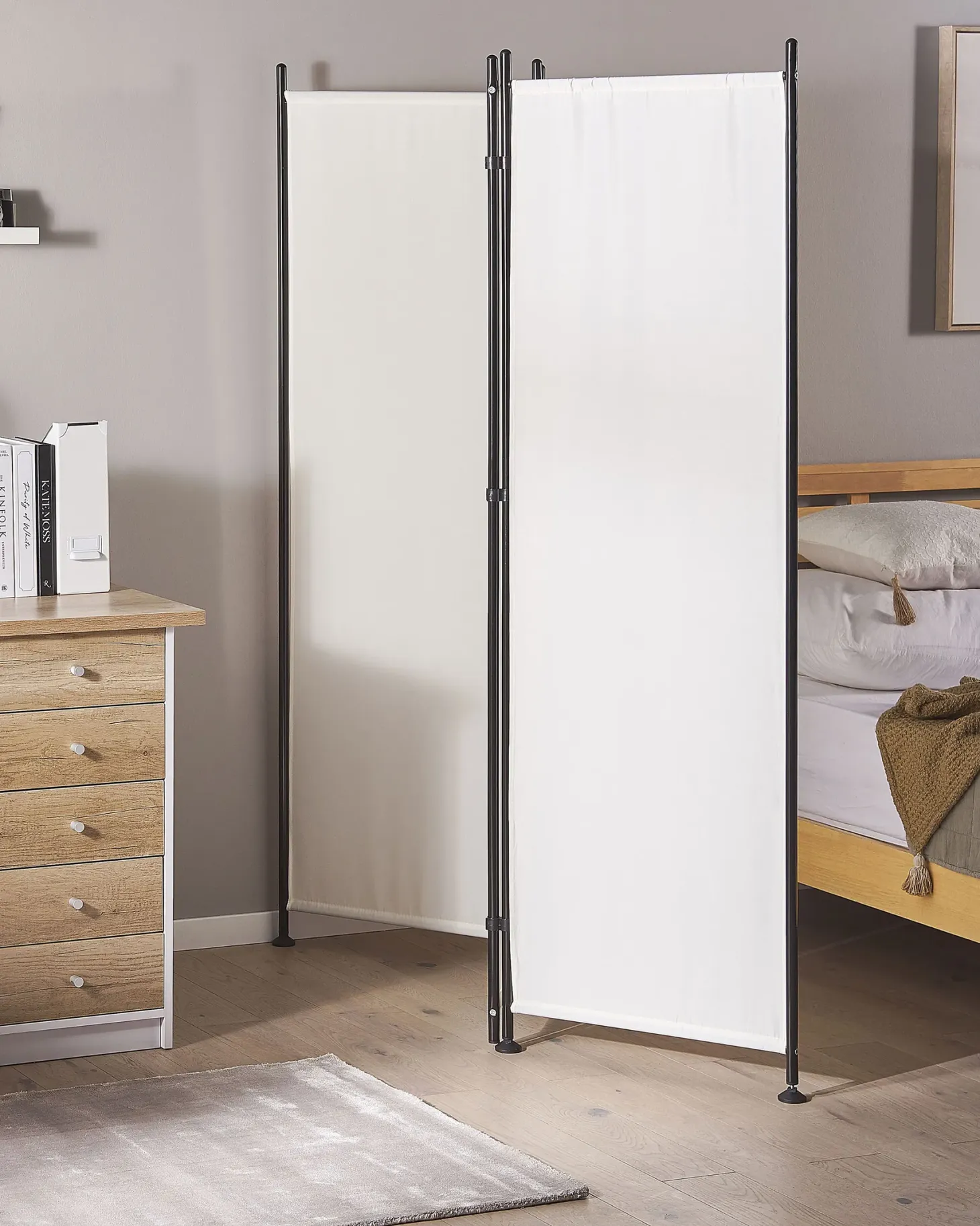 3-panelowy parawan pokojowy NARNI Biały 160 cm 170 cm