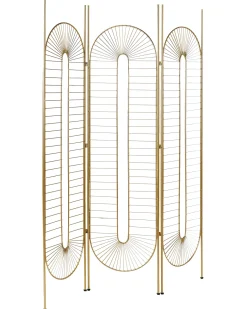 3-panelowy parawan pokojowy NOALE Złoty 135 cm 170 cm