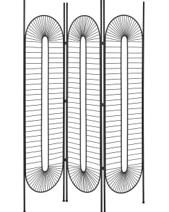 3-panelowy parawan pokojowy NOALE Czarny 135 cm 170 cm