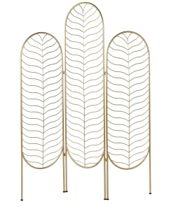 3-panelowy parawan pokojowy PESCIA Złoty 120 cm 160 cm