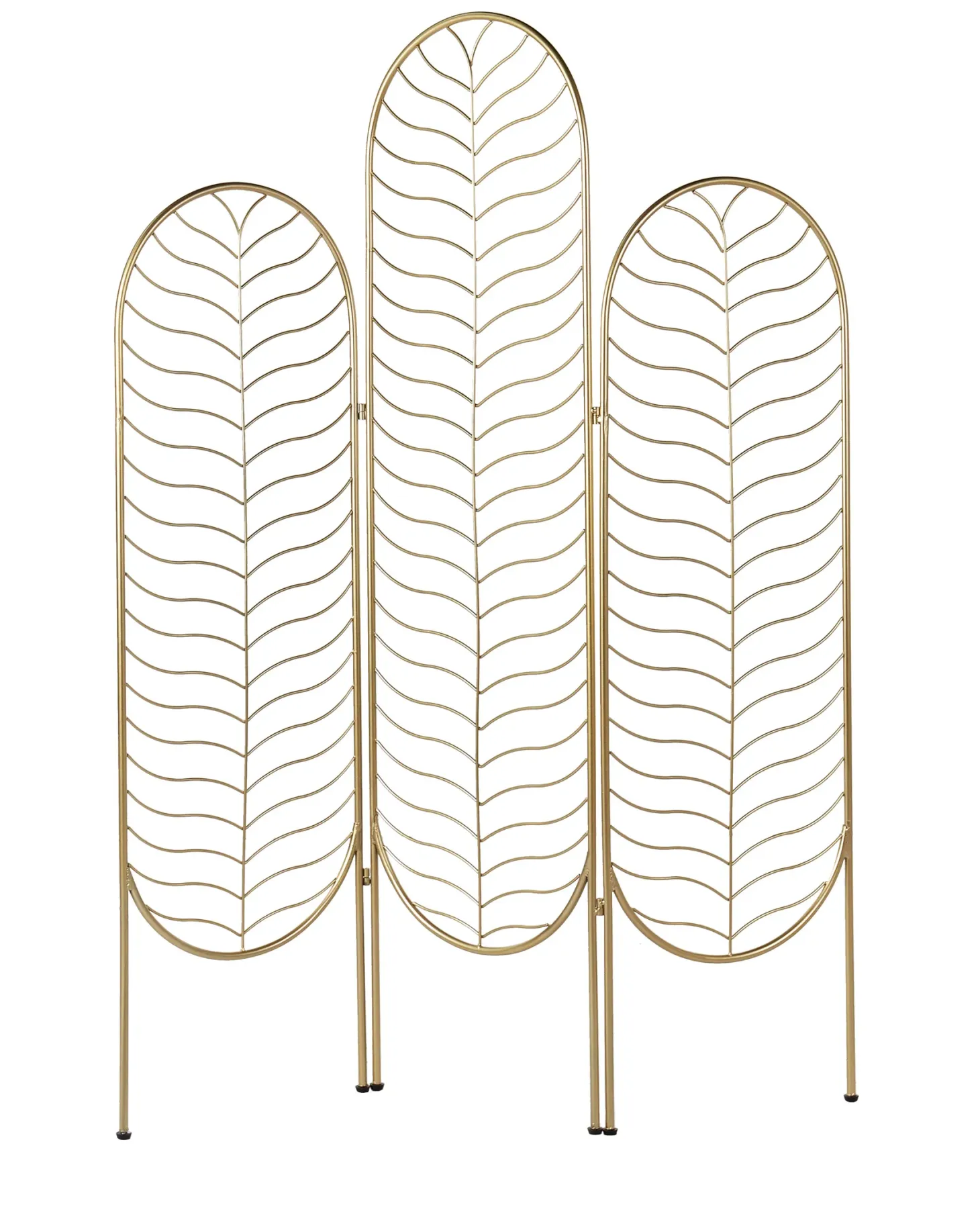 3-panelowy parawan pokojowy PESCIA Złoty 120 cm 160 cm