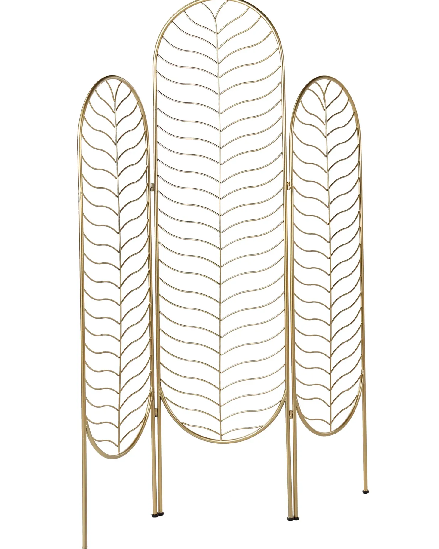 3-panelowy parawan pokojowy PESCIA Złoty 120 cm 160 cm