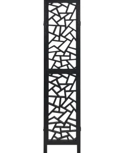 4-panelowy parawan pokojowy PIANLARGO Czarny 163 cm 170 cm