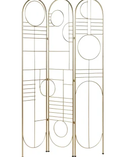 3-panelowy parawan pokojowy TURANIA Złoty 100 cm 170 cm