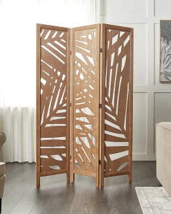 3-panelowy parawan pokojowy VERNAGO Jasnobrązowy 122 cm 170 cm