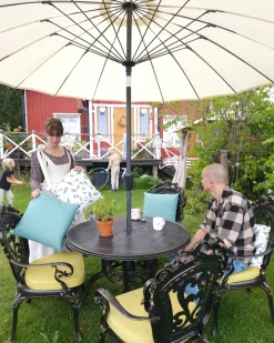 Parasol ogrodowy 255 cm BAIA Jasnobeżowy