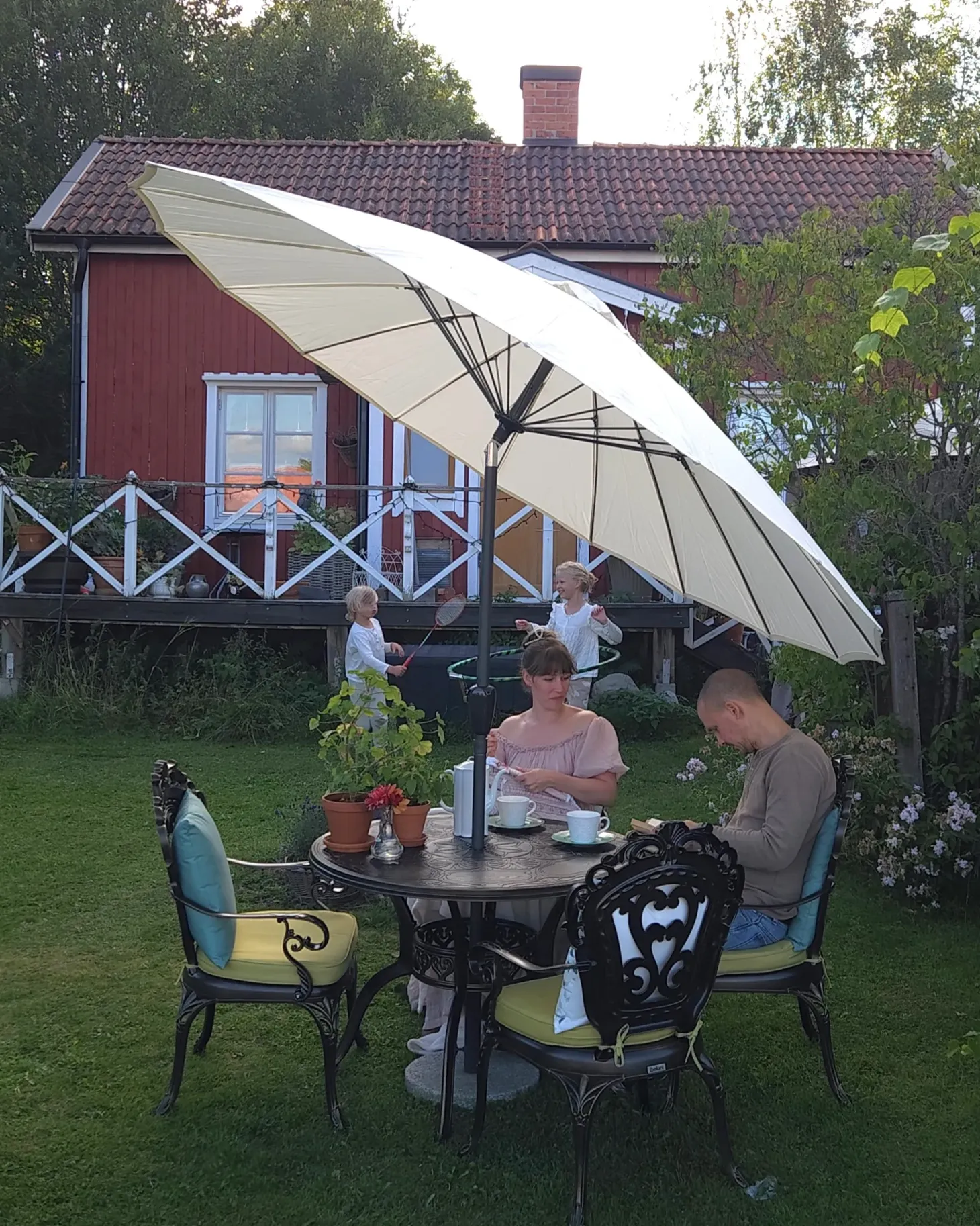 Parasol ogrodowy 255 cm BAIA Jasnobeżowy