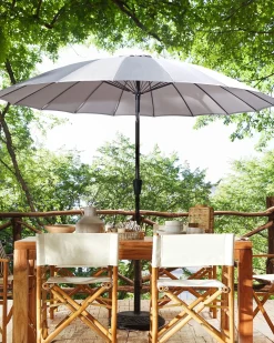 Parasol ogrodowy 255 cm BAIA Jasnoszary
