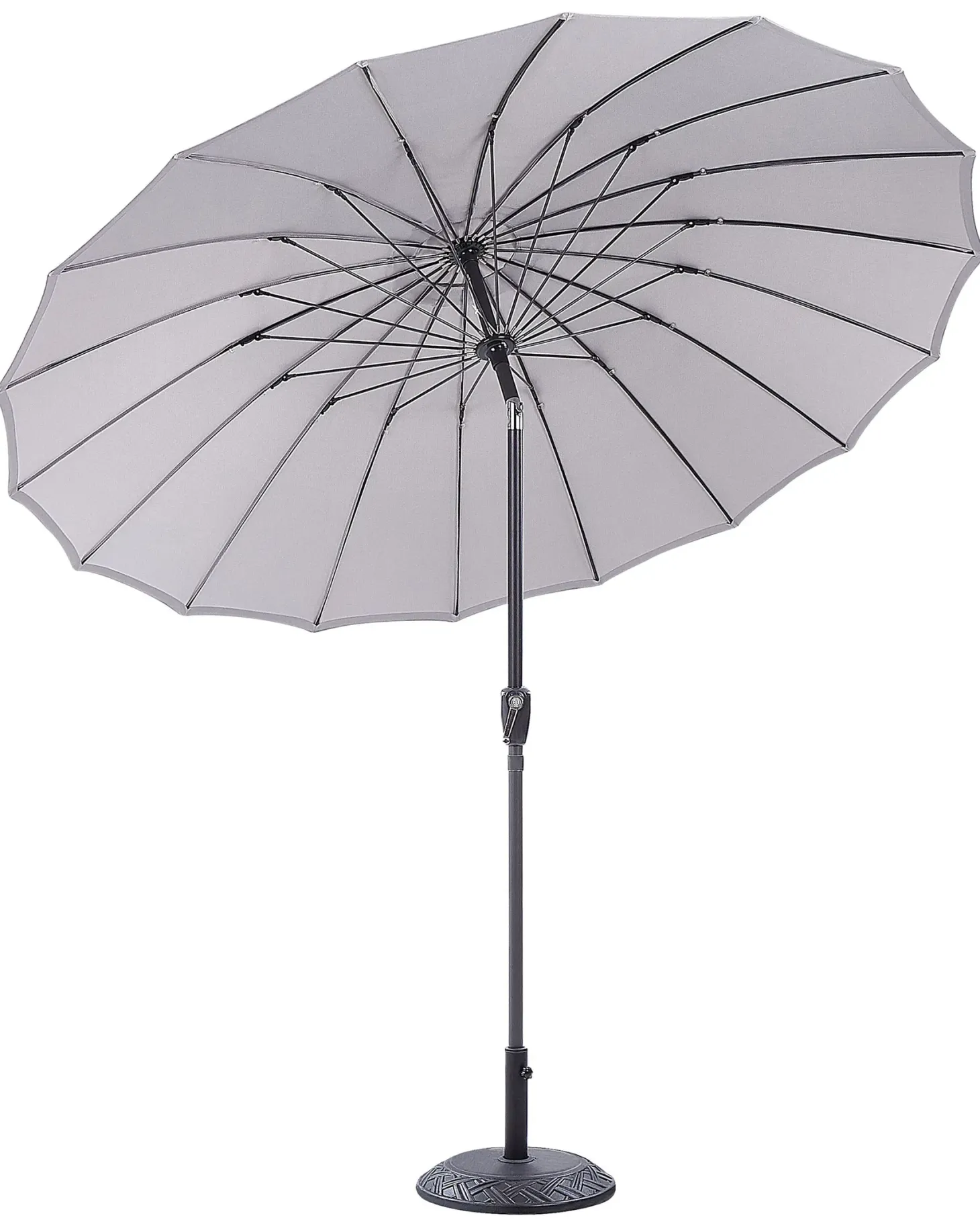 Parasol ogrodowy 255 cm BAIA Jasnoszary