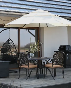 Parasol ogrodowy 285 cm BIBIONE Jasnobeżowy