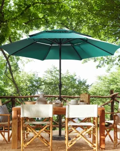 Parasol ogrodowy 285 cm BIBIONE Szmaragdowy