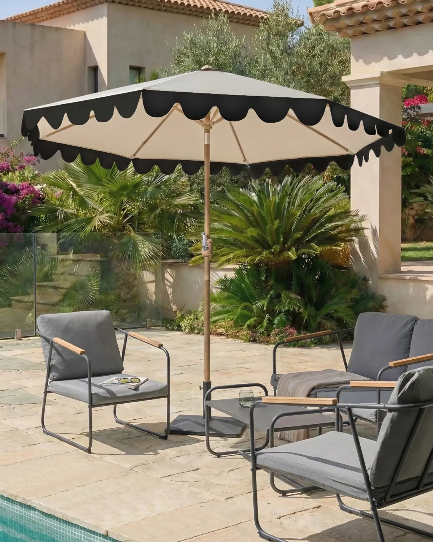 Parasol ogrodowy 270 cm ISOLOTTO Beżowy