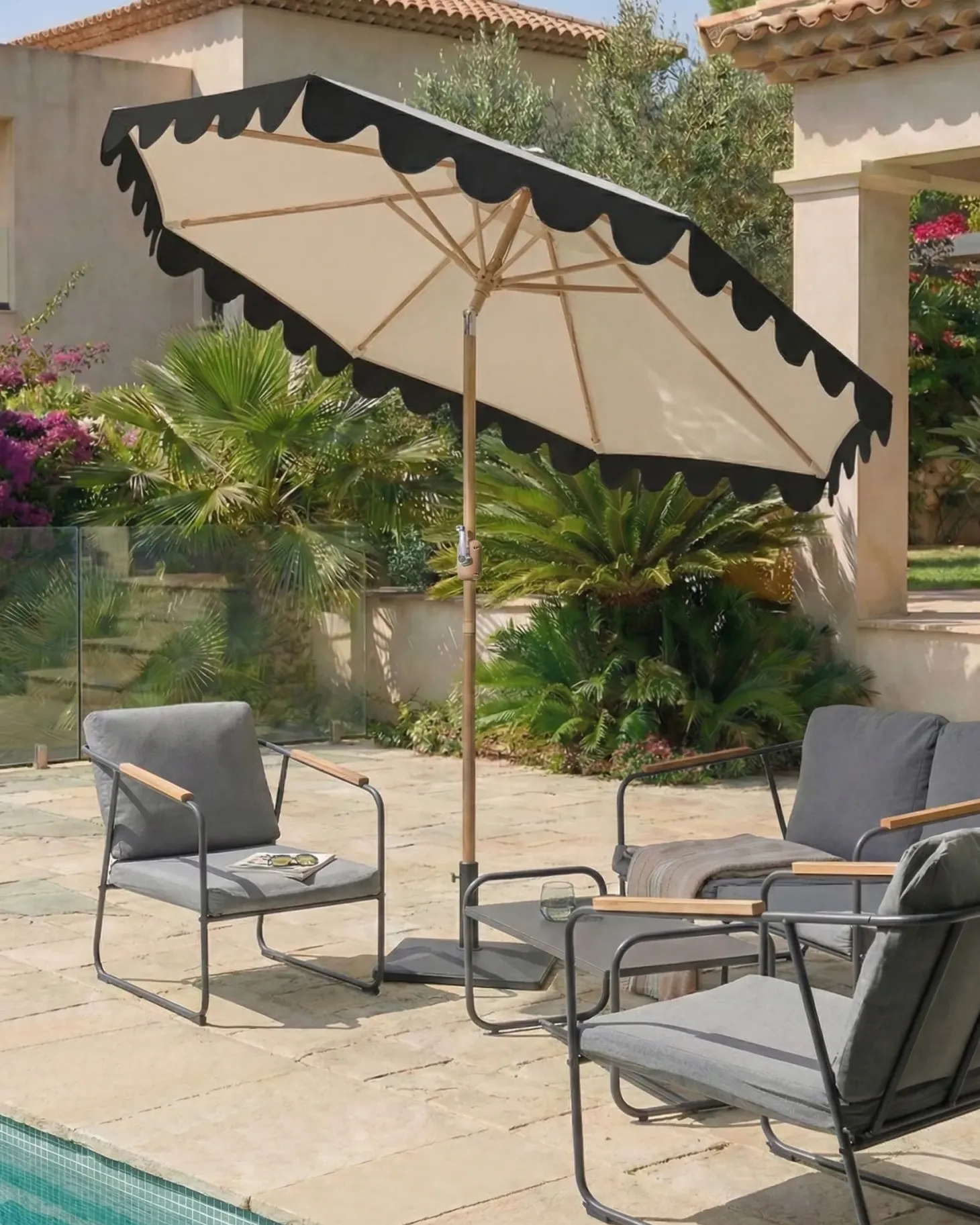 Parasol ogrodowy 270 cm ISOLOTTO Beżowy