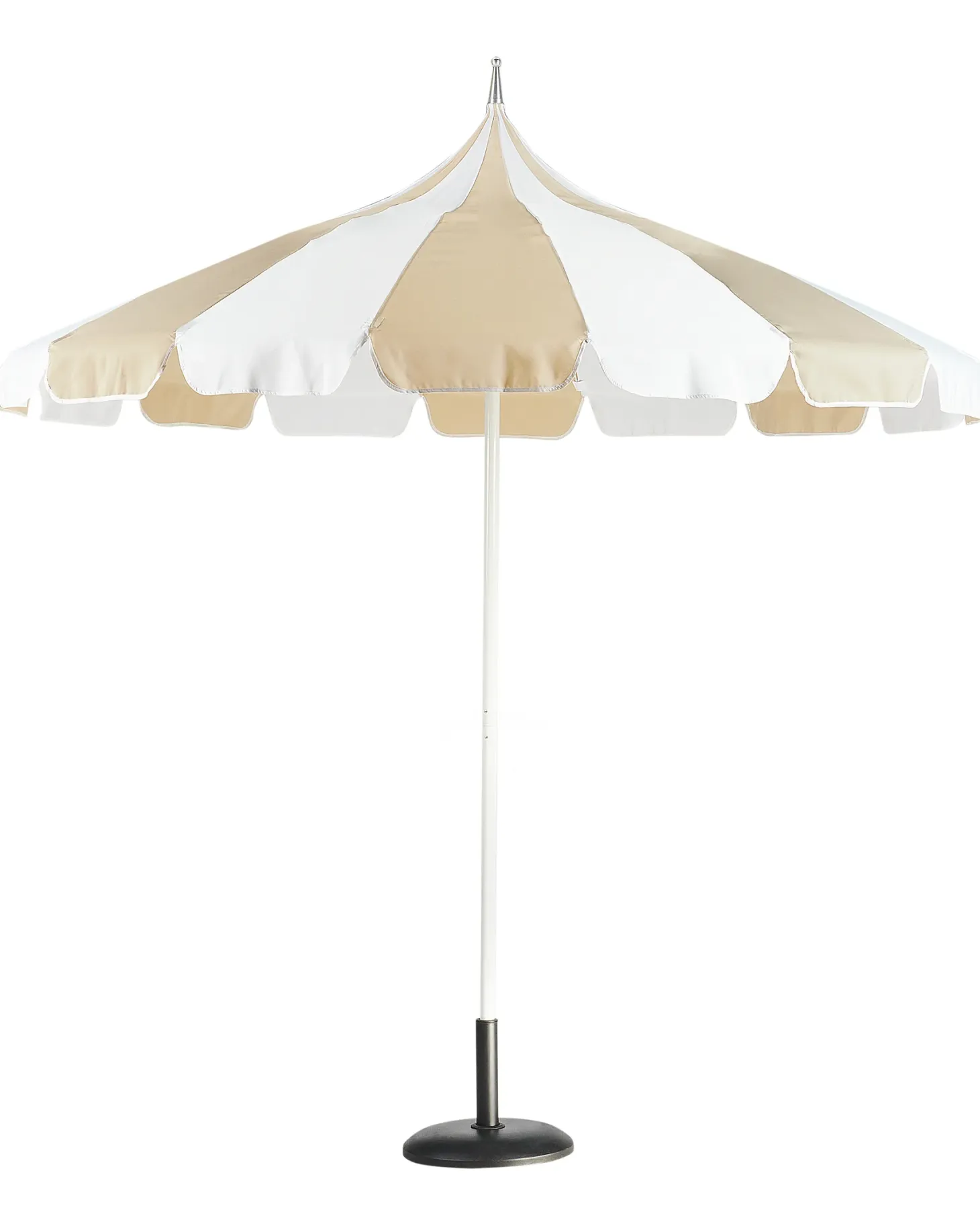 Parasol ogrodowy 245 cm MINOA Biały/ beżowy