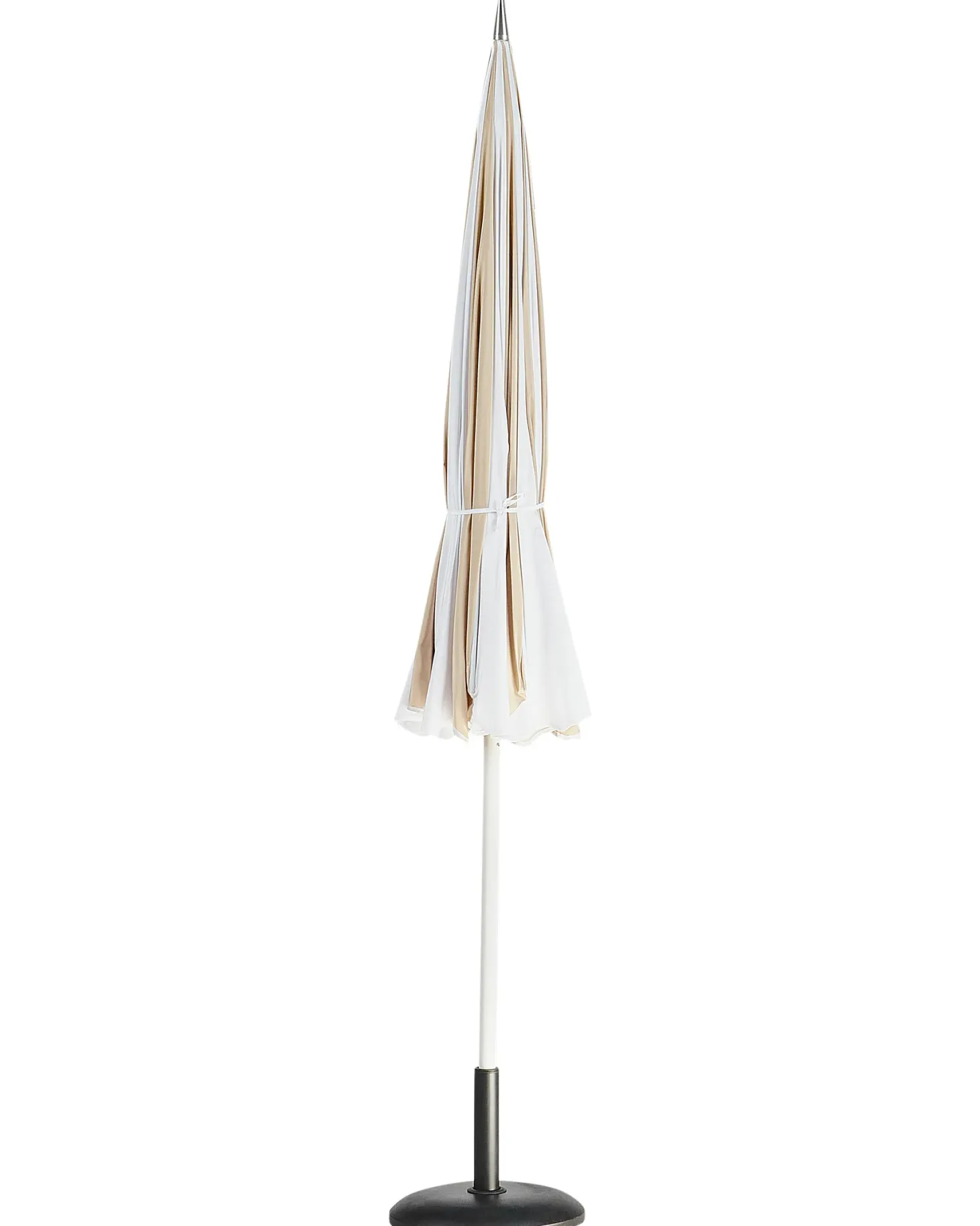 Parasol ogrodowy 245 cm MINOA Biały/ beżowy