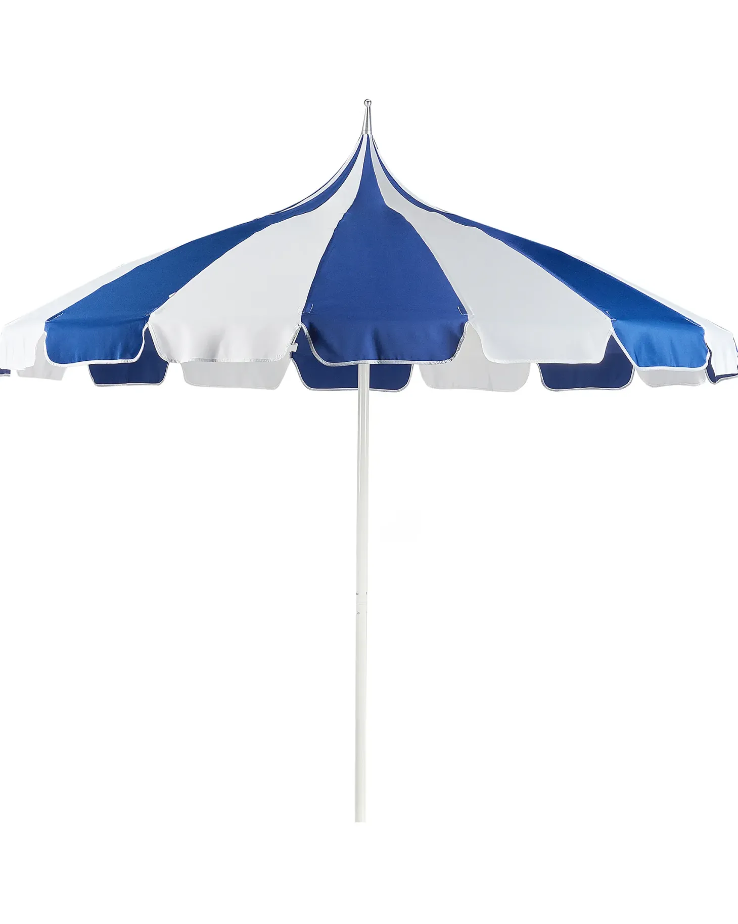 Parasol ogrodowy 245 cm MINOA Biały/ niebieski