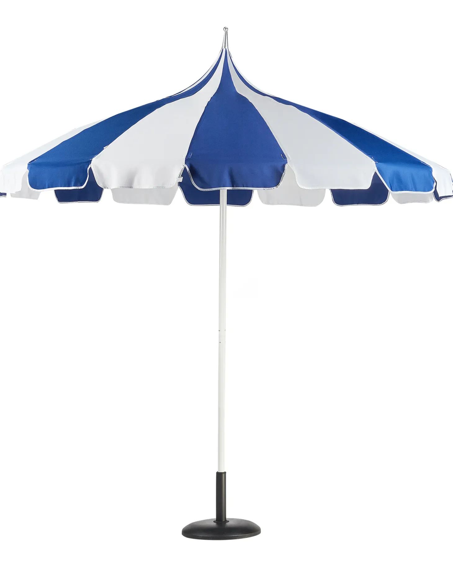 Parasol ogrodowy 245 cm MINOA Biały/ niebieski