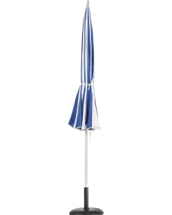 Parasol ogrodowy 245 cm MINOA Biały/ niebieski