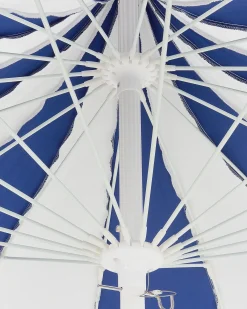 Parasol ogrodowy 245 cm MINOA Biały/ niebieski
