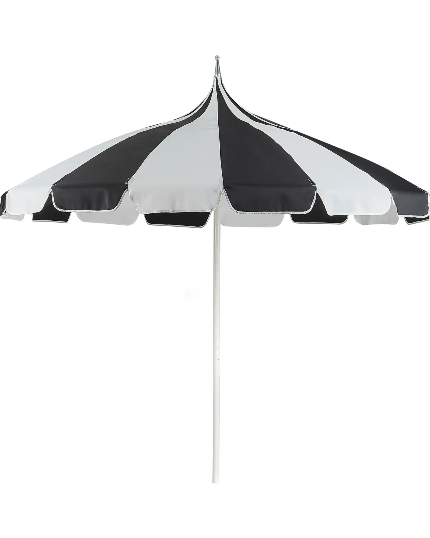 Parasol ogrodowy 245 cm MINOA Czarny/ biały