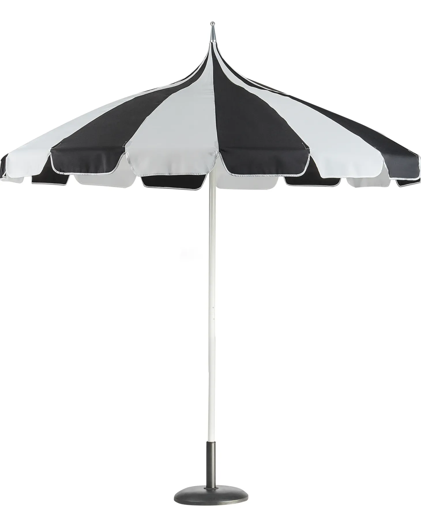 Parasol ogrodowy 245 cm MINOA Czarny/ biały