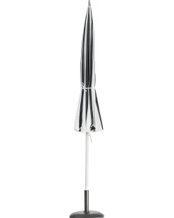 Parasol ogrodowy 245 cm MINOA Czarny/ biały