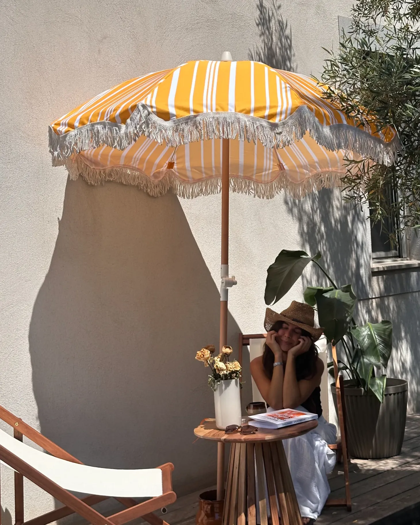 Parasol ogrodowy 150 cm MONDELLO Żółty