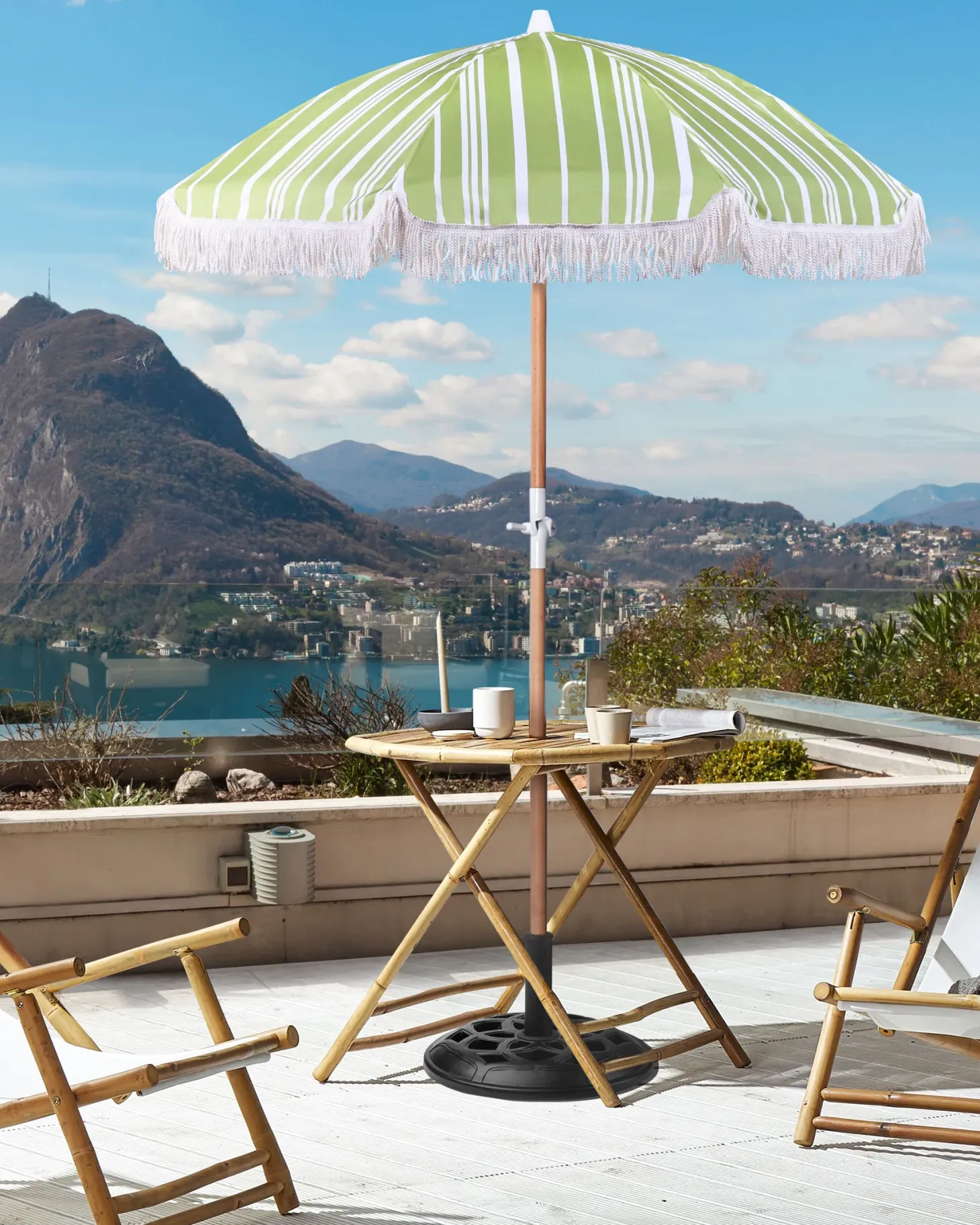 Parasol ogrodowy 150 cm MONDELLO Zielony