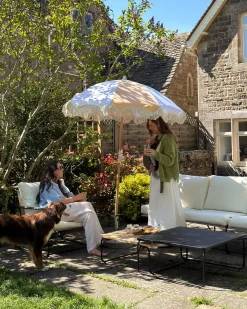 Parasol ogrodowy 155 cm MONDELLO Pomarańczowy