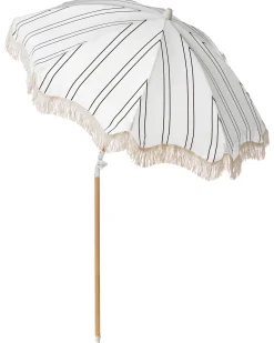 Parasol ogrodowy 155 cm MONDELLO Biały/ czarny