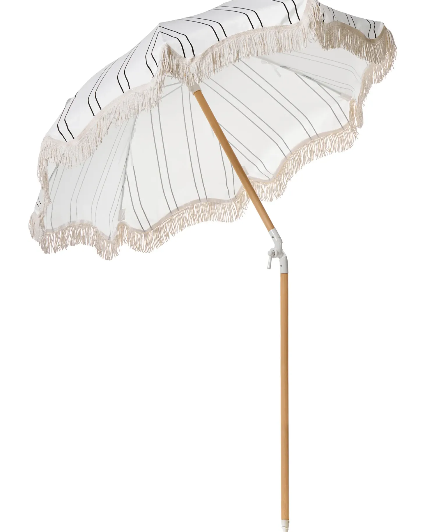 Parasol ogrodowy 155 cm MONDELLO Biały/ czarny