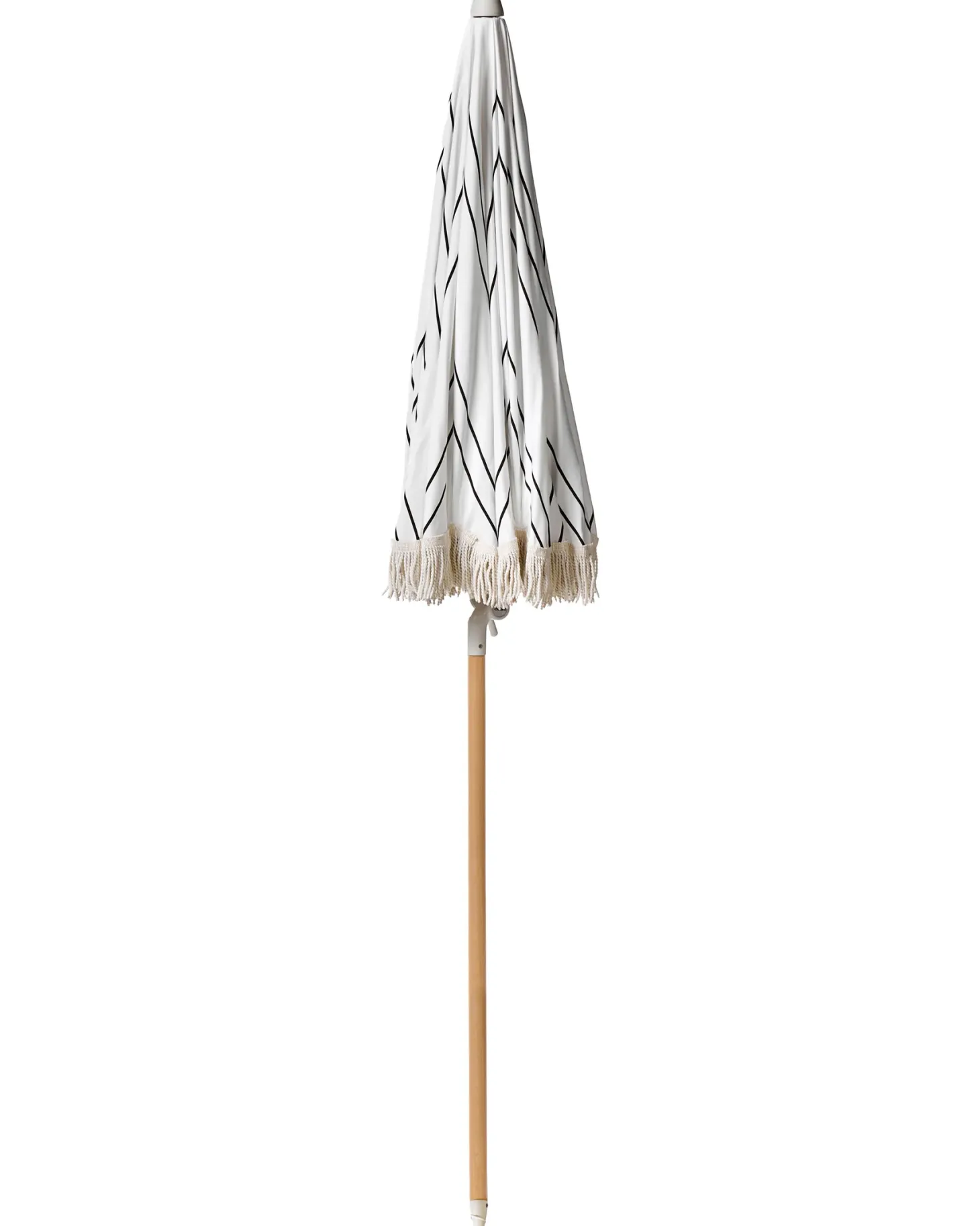 Parasol ogrodowy 155 cm MONDELLO Biały/ czarny