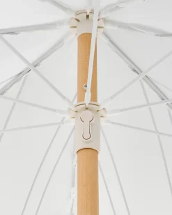Parasol ogrodowy 155 cm MONDELLO Biały/ czarny
