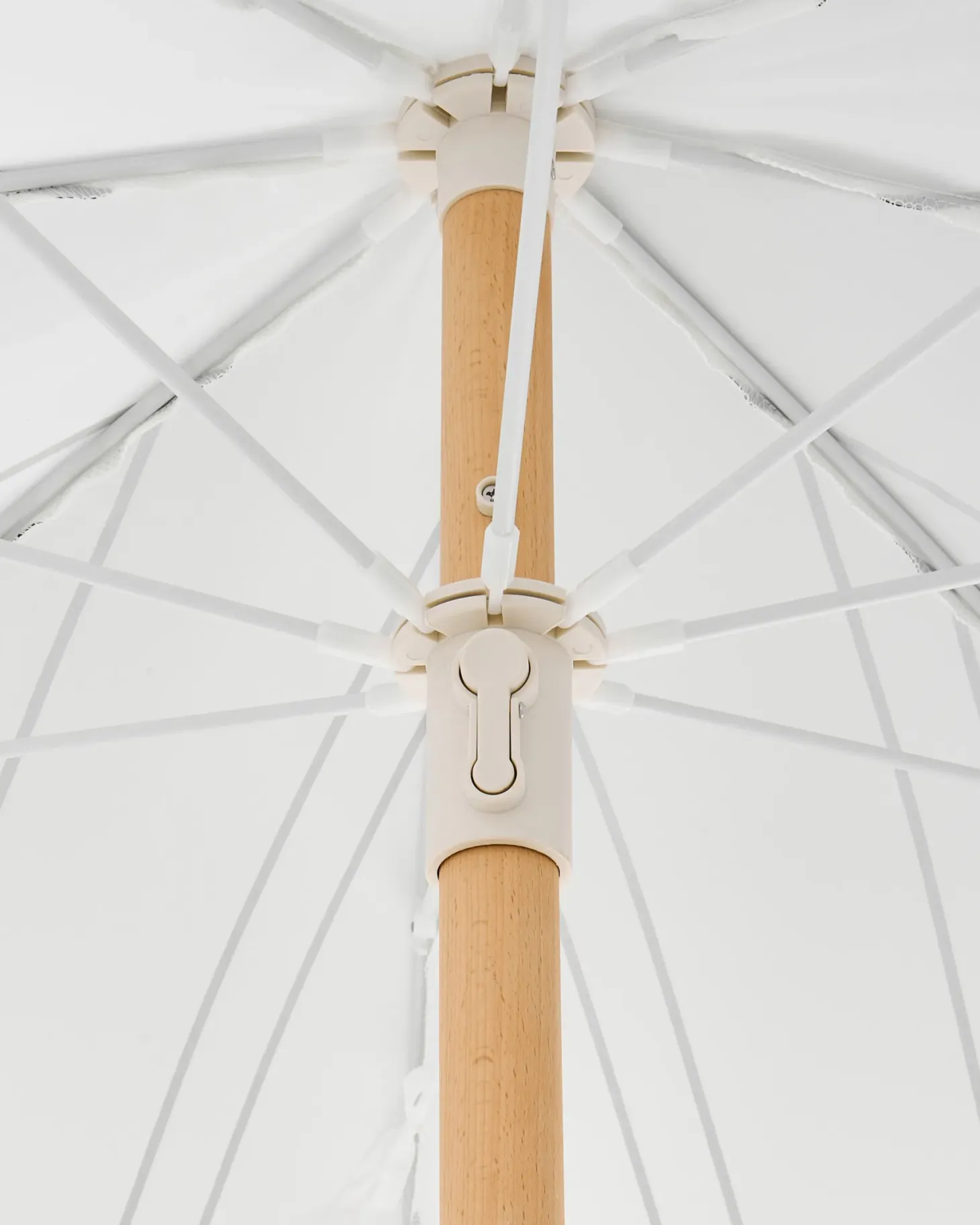 Parasol ogrodowy 155 cm MONDELLO Biały/ czarny