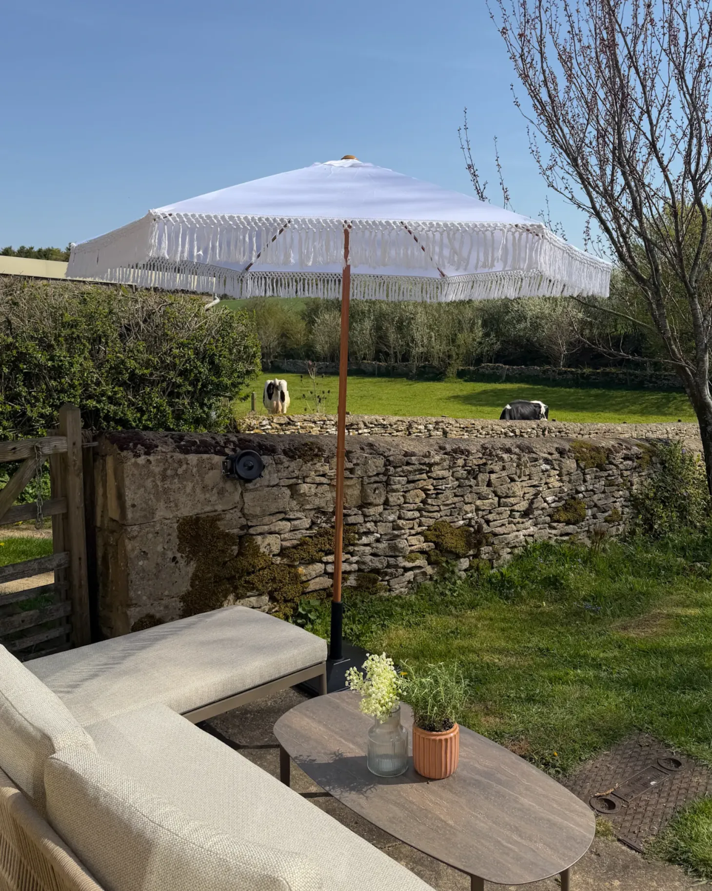 Parasol ogrodowy 258 cm MURASA Biały
