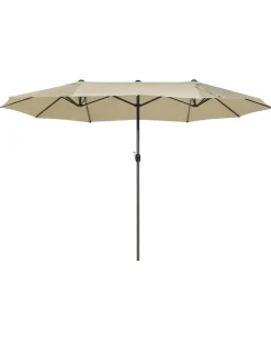 Parasol ogrodowy 460 cm SIBILLA Beżowy
