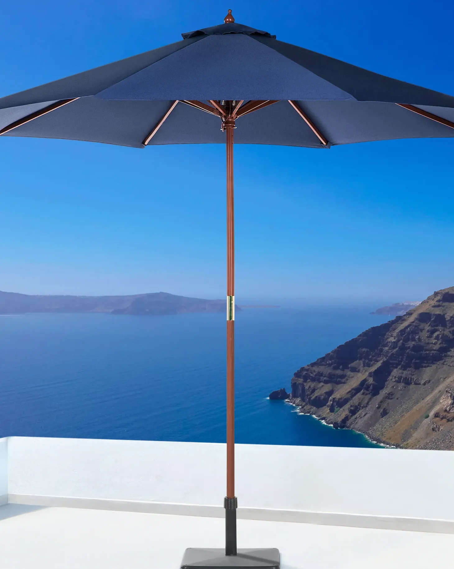 Parasol ogrodowy 270 cm TOSCANA Granatowy