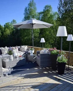 Parasol ogrodowy 270 cm VARESE Ciemnoszary