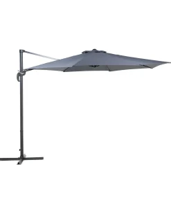 Parasol ogrodowy na wysięgniku 300 cm SAVONA Ciemnoszary Szary