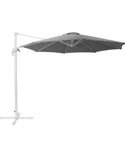 Parasol ogrodowy na wysięgniku 300 cm SAVONA Ciemnoszary Szary