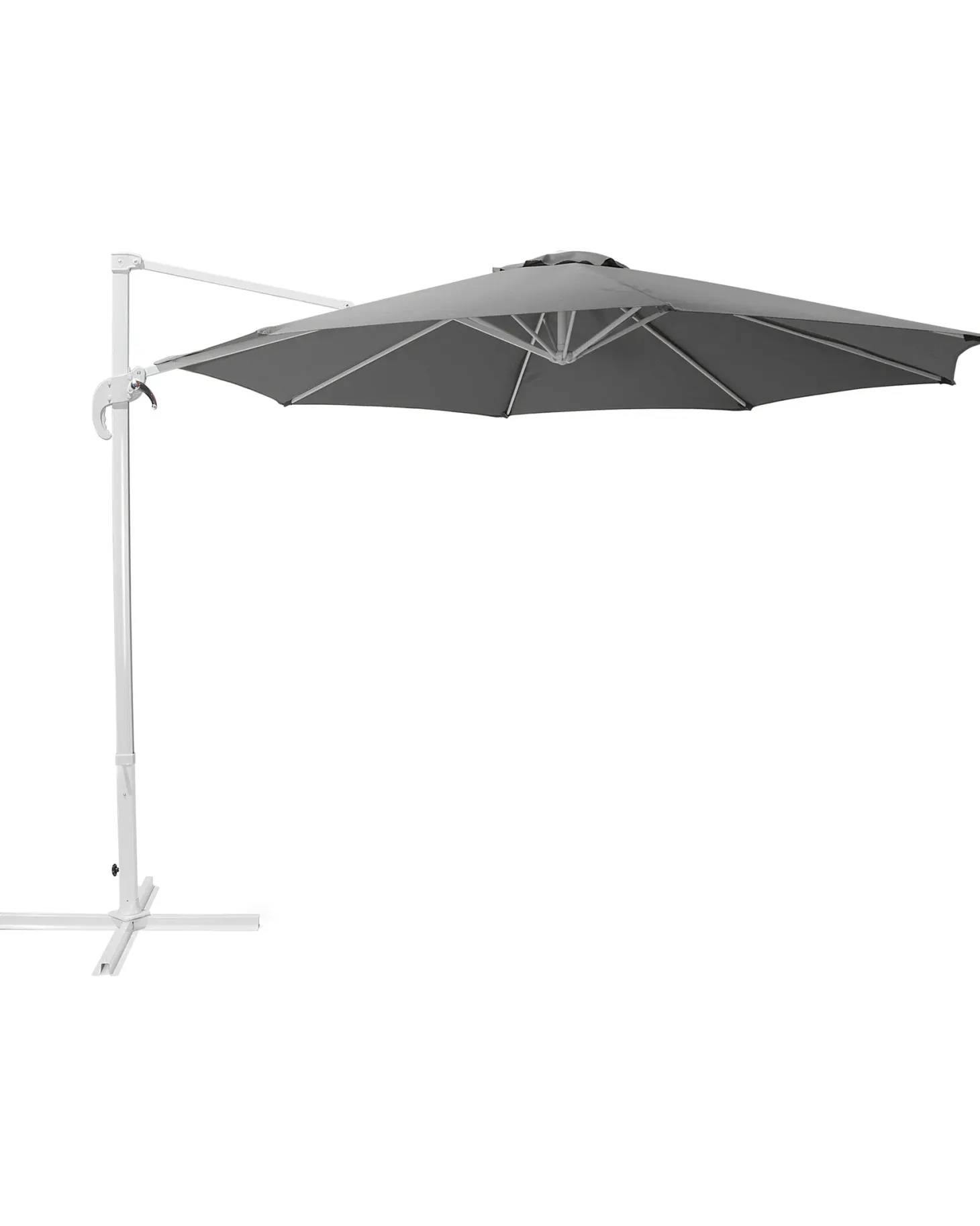 Parasol ogrodowy na wysięgniku 300 cm SAVONA Ciemnoszary Szary