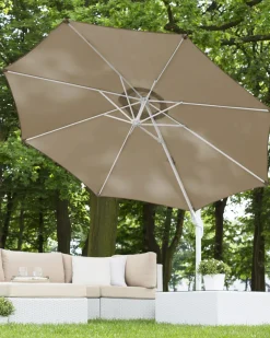 Parasol ogrodowy na wysięgniku 300 cm SAVONA Piaskowy Beżowy