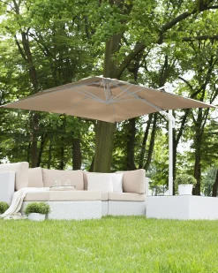 Parasol ogrodowy na wysięgniku 250 cm MONZA Piaskowy