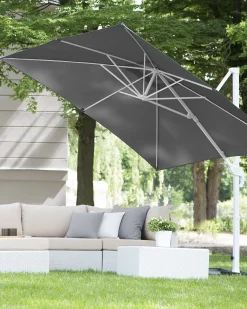 Parasol ogrodowy na wysięgniku 250 cm MONZA Ciemnoszary