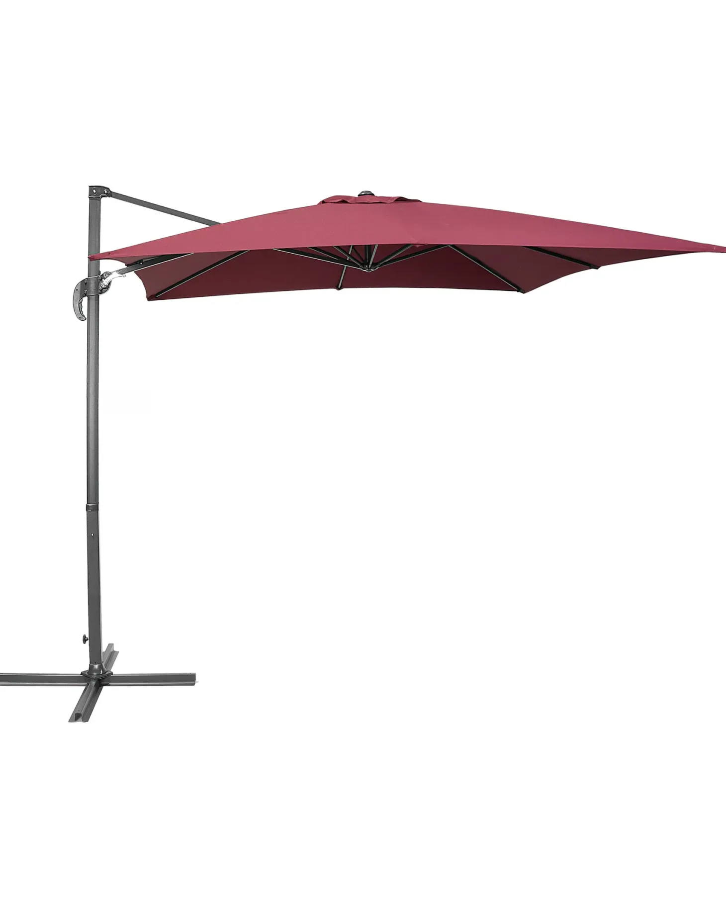 Parasol ogrodowy na wysięgniku 250 cm MONZA Burgundowy