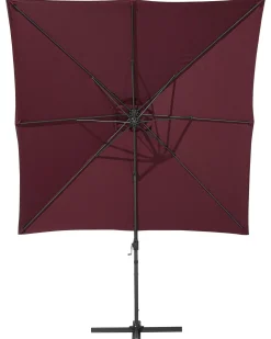 Parasol ogrodowy na wysięgniku 250 cm MONZA Burgundowy