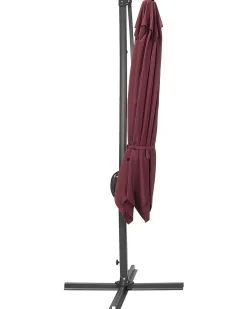 Parasol ogrodowy na wysięgniku 250 cm MONZA Burgundowy