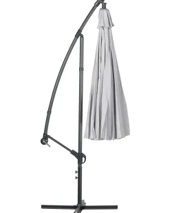 Parasol ogrodowy na wysięgniku 268 cm CALABRIA II Jasnoszary